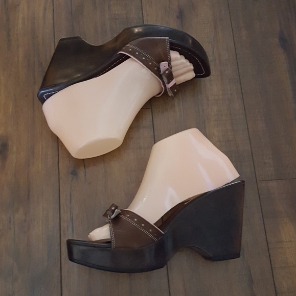 Steve Madden Shoes - Steve Madden - Bianka Brown & Pink Wedges